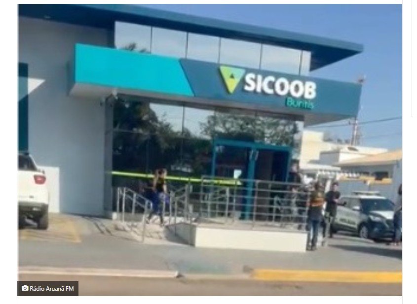 Ladrões arrombam cofre e levam dinheiro e arma da agência do Sicoob em cidade de MT.