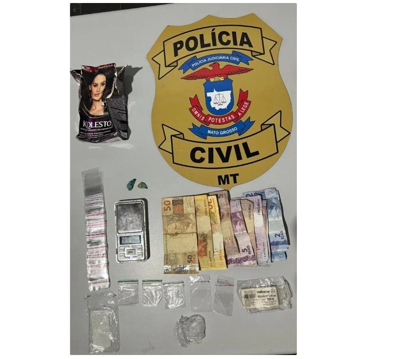 Polícia Civil prende homem em flagrante por tráfico de drogas em Itaúba (MT)