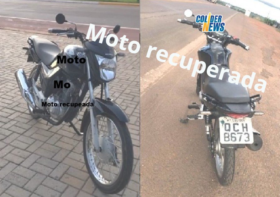 COLÍDER: Moto furtada no centro de Colíder e localizada escondida dentro de casa.