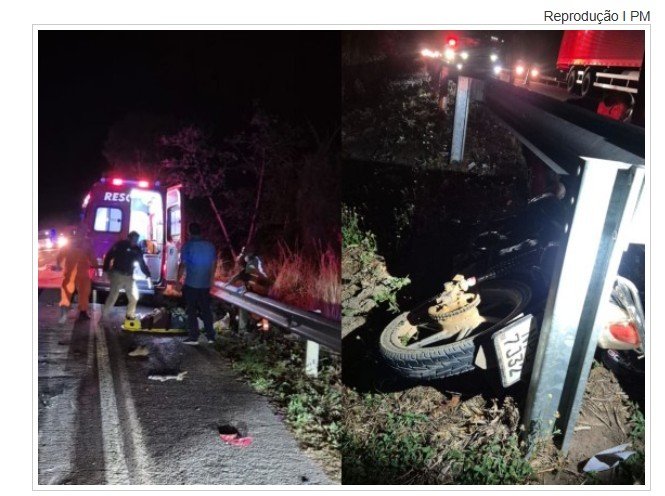 Acidente duplo após colisão com capivara deixa uma mulher morta e um homem ferido em Cáceres