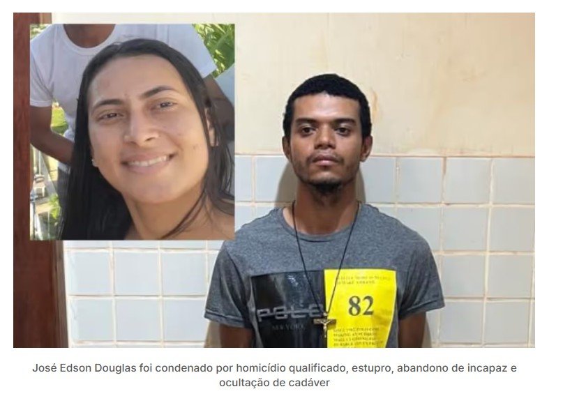 Réu que estuprou e matou namorada na frente dos filhos é condenado a 43 anos de prisão
