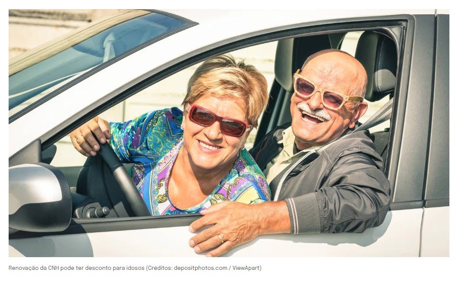 Motoristas com mais de 60 anos podem renovar CNH de graça