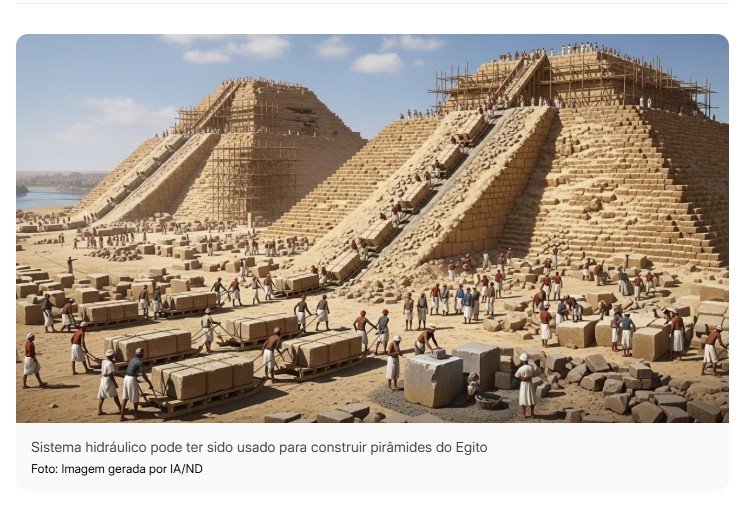 Pirâmides do Egito no chão: descoberto sistema hidráulico que muda teoria sobre construção