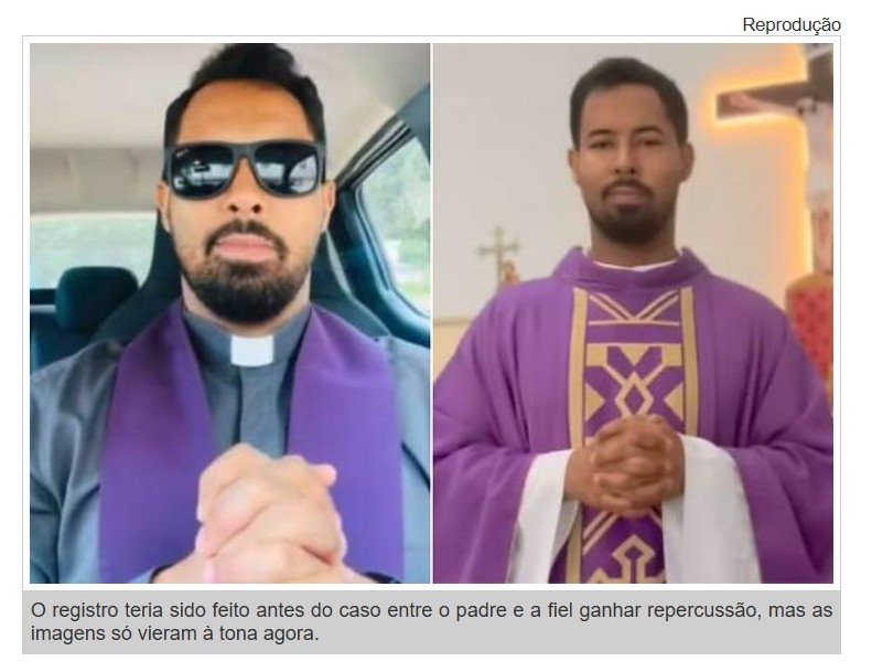 Padre flagrado com noiva se convida para casa de outra mulher; veja vídeo