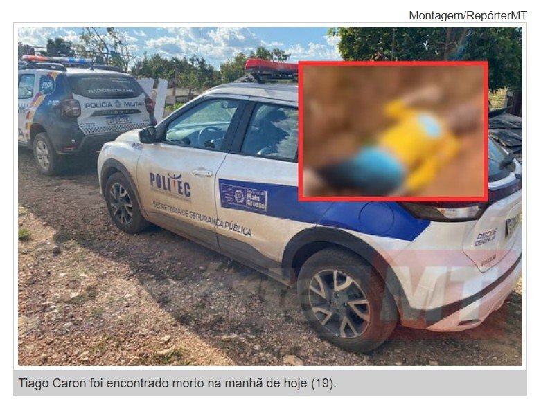 Homem é encontrado morto em zona rural de Chapada dos Guimarães