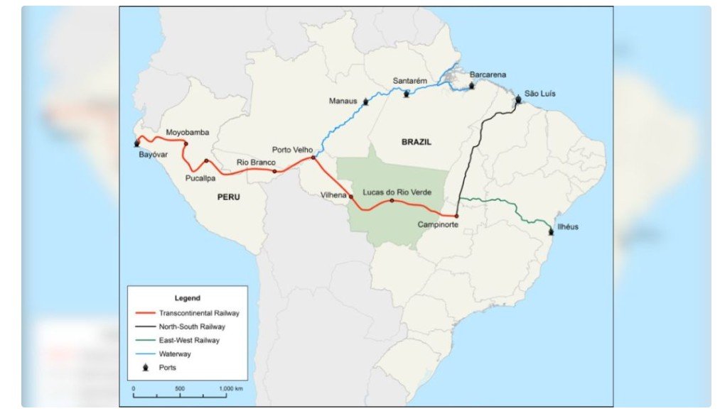 Brasil e China avançam em megaprojeto ferroviário que vai ligar dois oceanos e que promete mudar a logística global