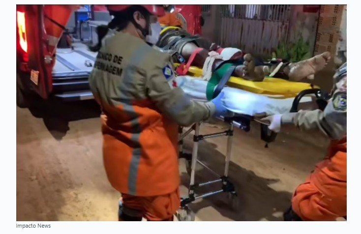 PM atende denúncia de tiroteio e encontra homem espancado e coberto de sangue em MT; vídeo forte