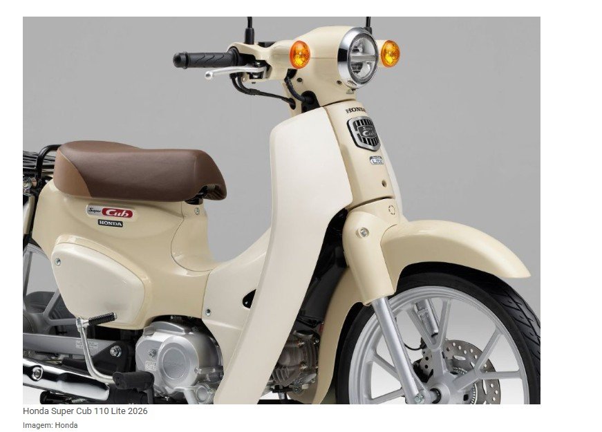 Uma Honda 2026 que faz mais de 100 km com apenas 1 litro