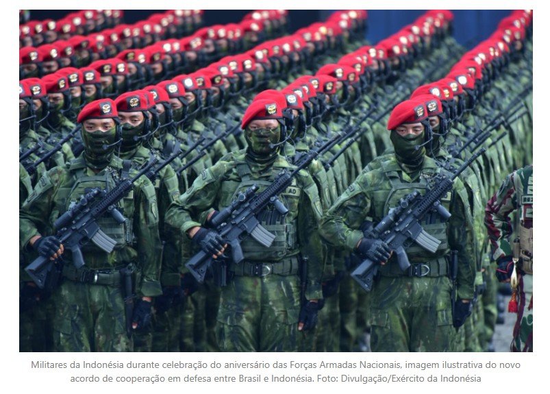 Brasil amplia poder global e pressiona por acordo de defesa com 4º país mais populoso do mundo: 'Continuar a expandir nossas relações'