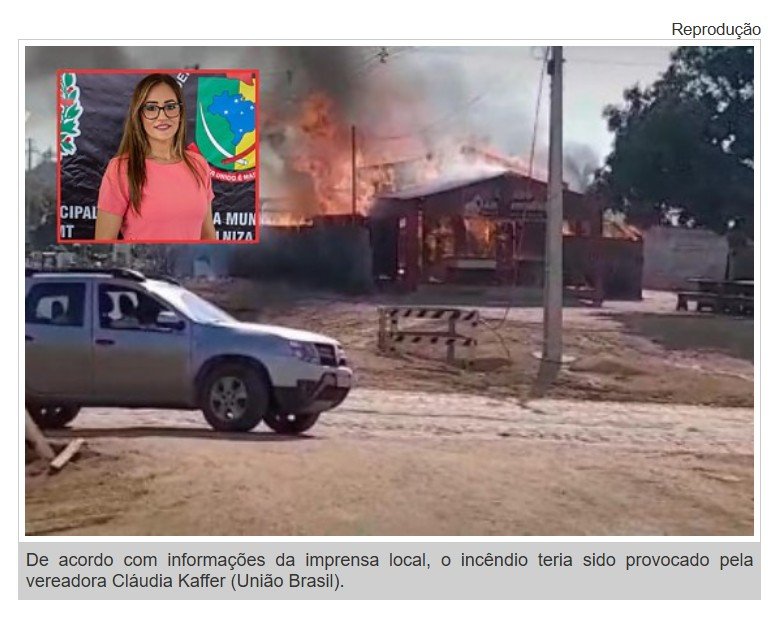Vereadora se envolve em confusão durante cavalgada e é acusada de incendiar cabaré