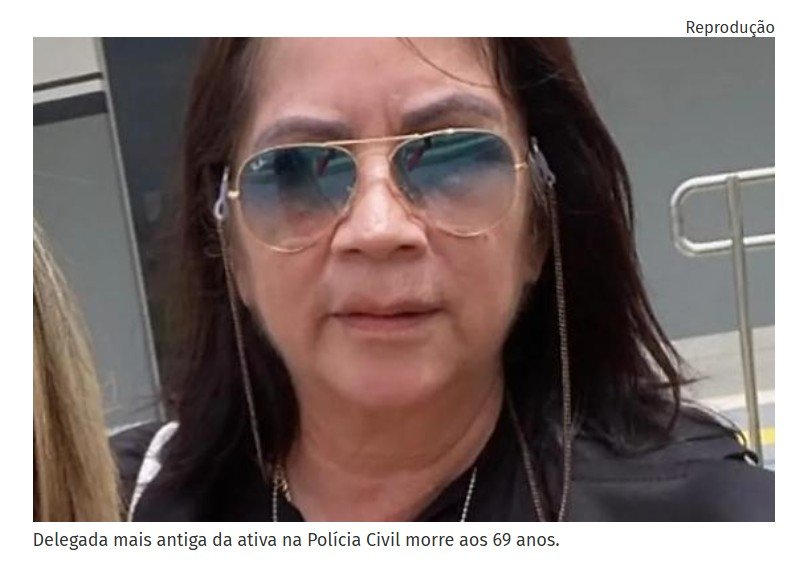 Delegada mais antiga da ativa na Polícia Civil de MT morre aos 69 anos
