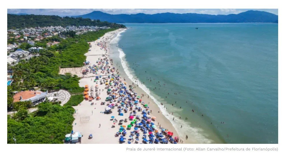 Praia brasileira bate concorrentes da Espanha e de Cuba e vira a número 1 do mundo
