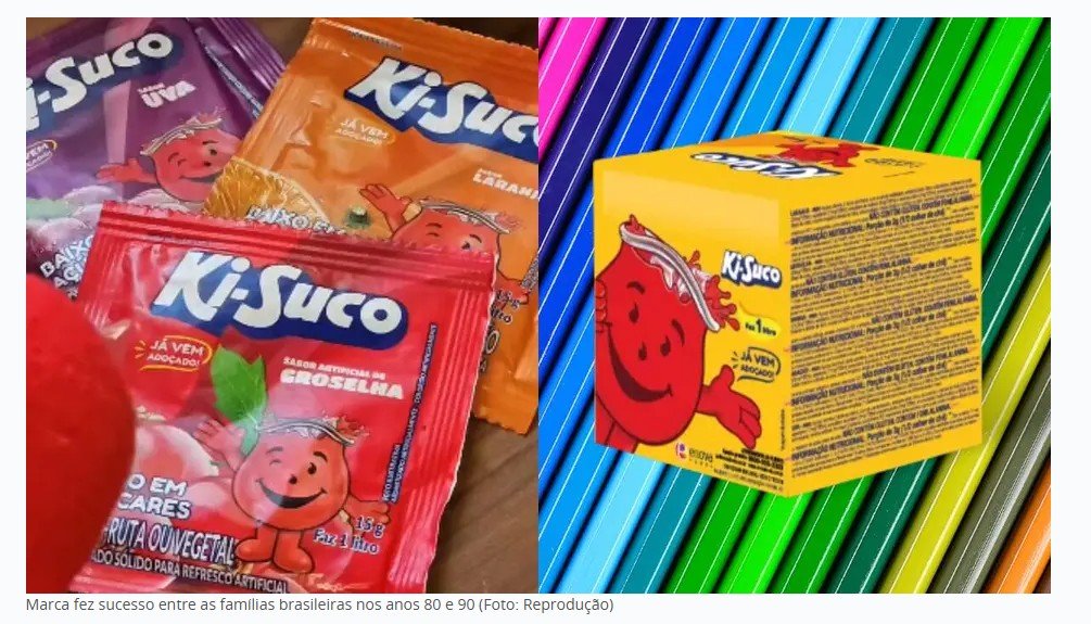 Suco que marcou os anos 80 está de volta às prateleiras dos supermercados