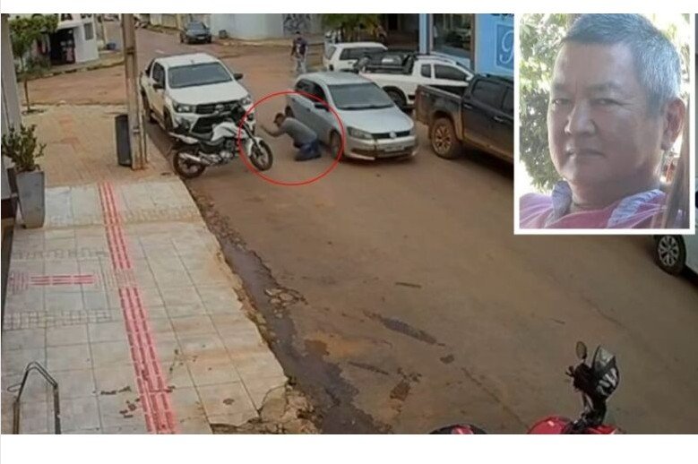 Câmera flagra fazendeiro sendo morto a tiros em cidade de MT