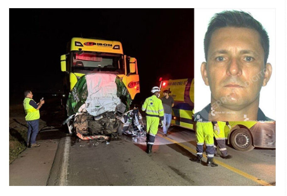 Lucas: Motorista morre após bater de frente com caminhão na BR-163