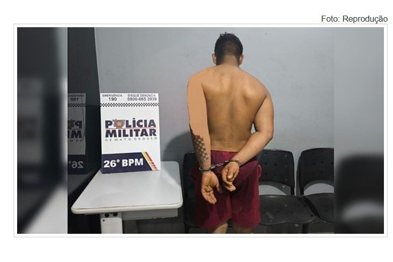 Funcionário ameaça patrão e acaba preso pela PM em fazenda em cidade de MT.