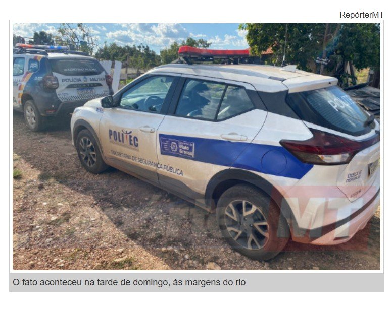 Corpo é encontrado às margens de rio