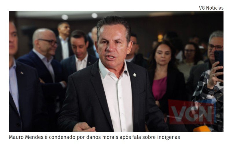 Governador de MT é condenado a pagar R$ 100 mil por ofensa à espiritualidade de indígenas