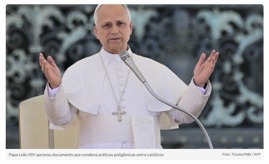 Vaticano condena ‘poliamor e adultério’ e diz que um cônjuge na vida é o suficiente em novo texto
