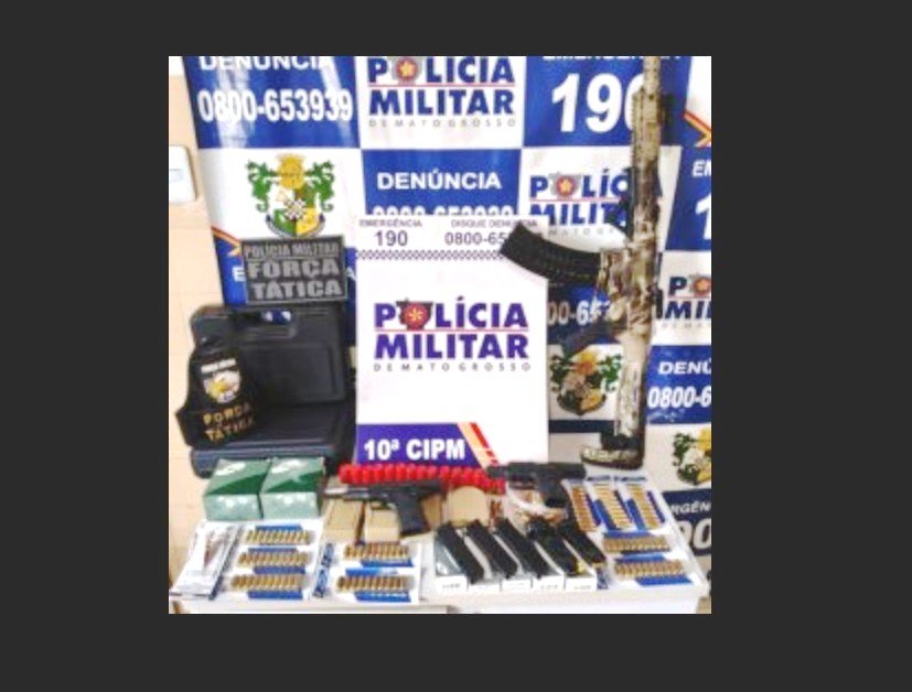 'CAC fake' tenta fugir, mas é preso com arsenal em garimpo de MT