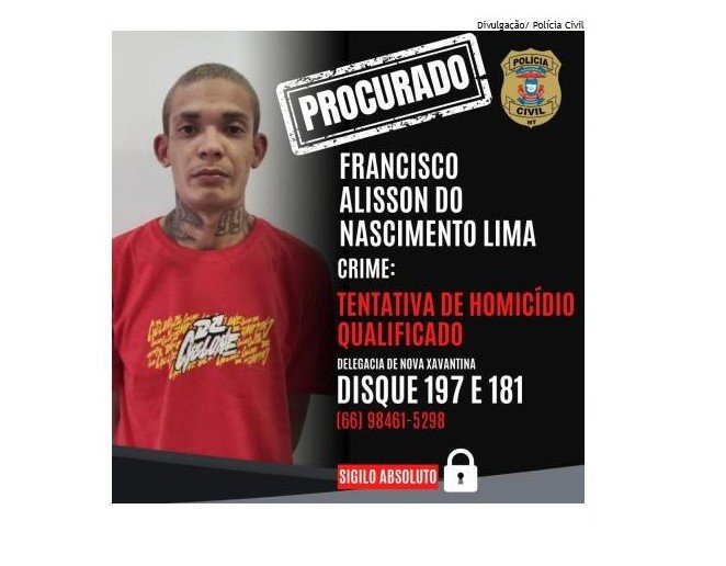 Condenado a 16 anos por tentar matar criminosa é procurado