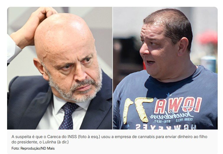 Empresa de maconha do ‘Careca do INSS’ é citada como intermediária de pagamentos a Lulinha