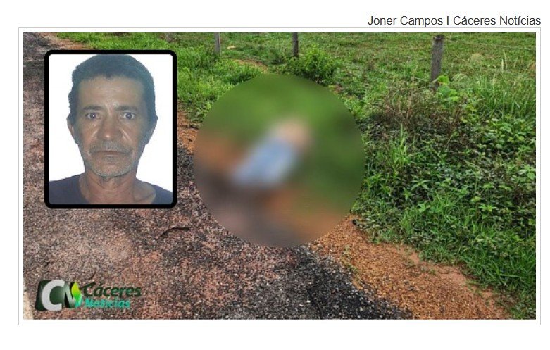 Identificada vítima encontrada degolada em estrada rural de Cáceres; homem de 52 anos passava o fim de semana na cidade