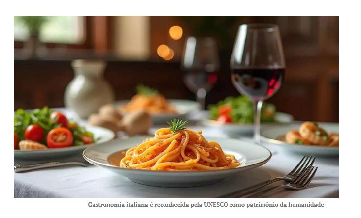 UNESCO declara culinária italiana patrimônio cultural imaterial da humanidade