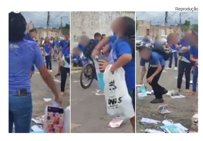 Estado investiga destruição de materiais escolares por alunos; vídeo