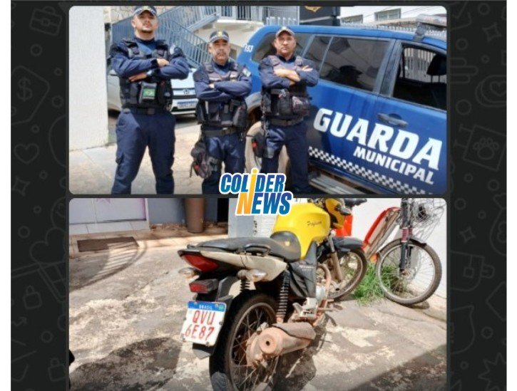 Homem detido pela GCM de Colíder com moto furtada no PA. (Vídeo)