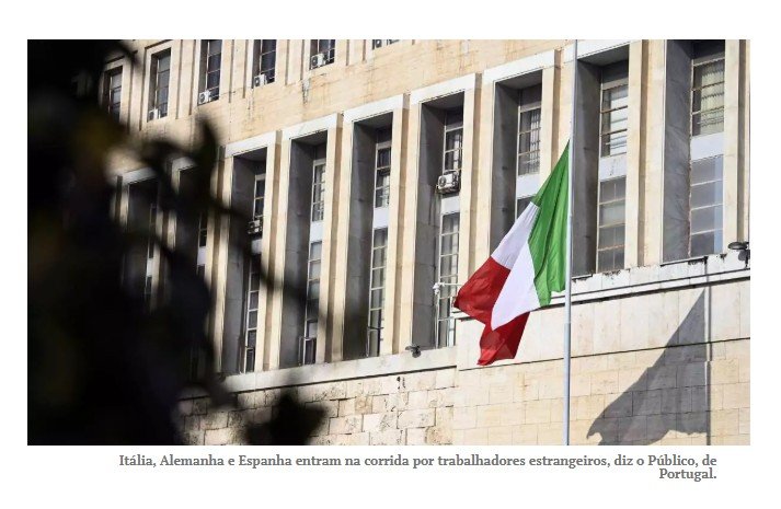 Itália e Alemanha disputam brasileiros, e Portugal fica para trás, diz jornal