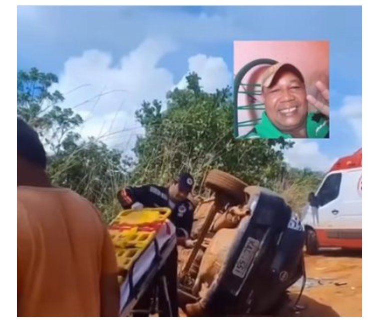 Prisma capota em rodovia e motorista morre no Pantanal de MT
