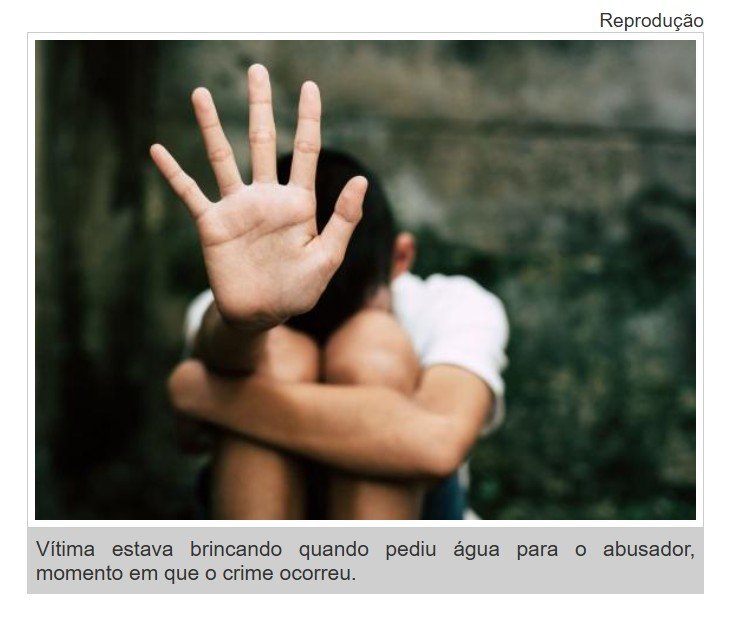 Adolescente de 14 anos é estuprado após pedir água para vizinho