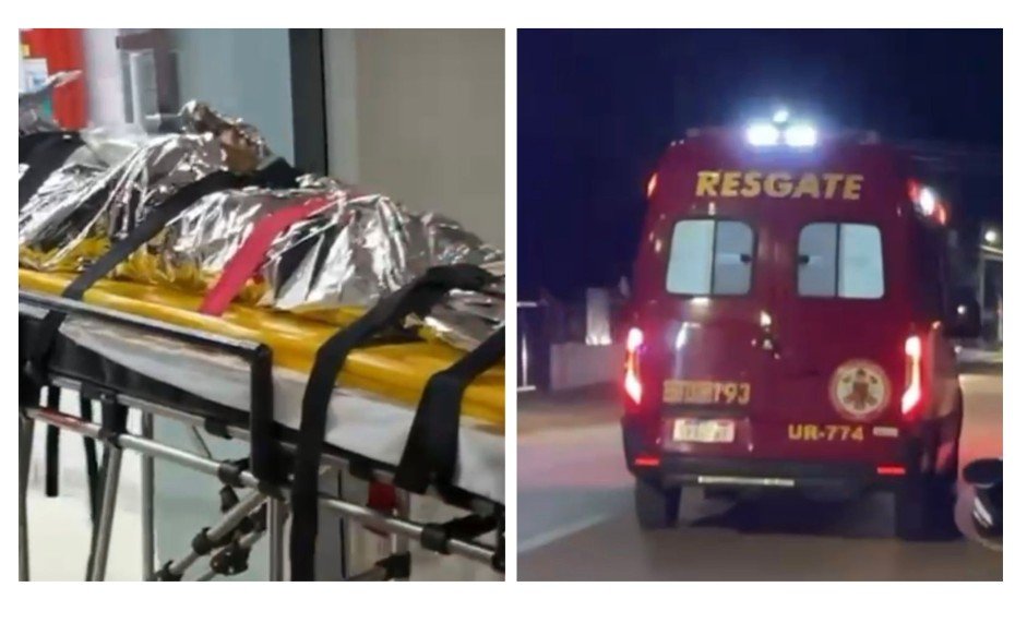 Homem baleado tenta chegar a hospital, sofre acidente e é socorrido em estado grave