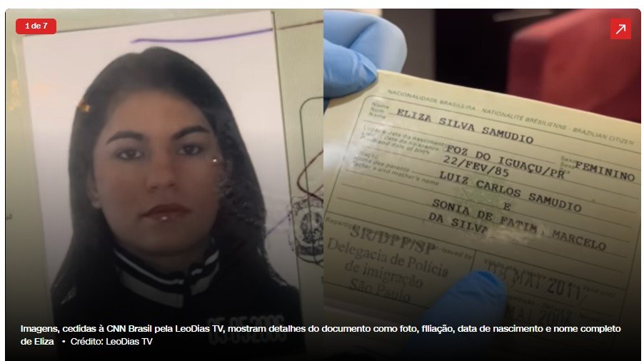 Irmão de Eliza Samudio se pronuncia sobre passaporte encontrado em Portugal