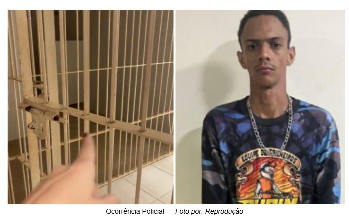 Preso arrebenta grade de cela e foge de Fórum após audiência em MT
