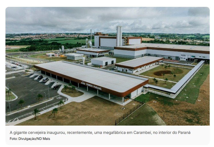 Gigante da cerveja injeta R$ 2,5 bi e gera 17 mil empregos com megafábricas no Brasil