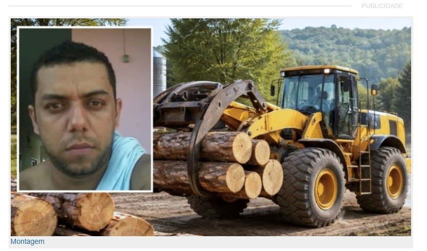 Trabalhador morre prensado entre trator e tora de madeira em fazenda de Marcelandia.