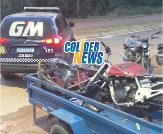 GCM de Colíder destaca a recuperação de 14 motos furtadas no antigo pátio. (Vídeo)