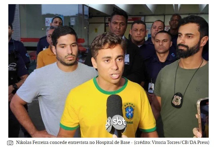 Deputados do PL visitam vítimas atingidas por raio durante manifestação em Brasília
