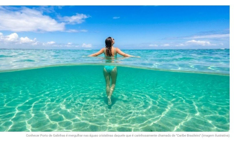 O destino no Brasil onde o mar parece uma piscina natural durante praticamente todo o ano