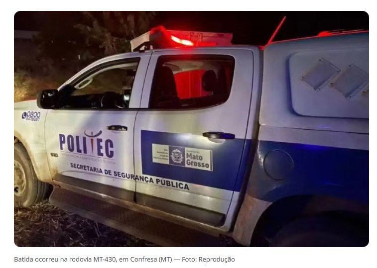 Criança de 5 anos morre e outras sete pessoas ficam feridas após batida entre carros em cidade de MT.