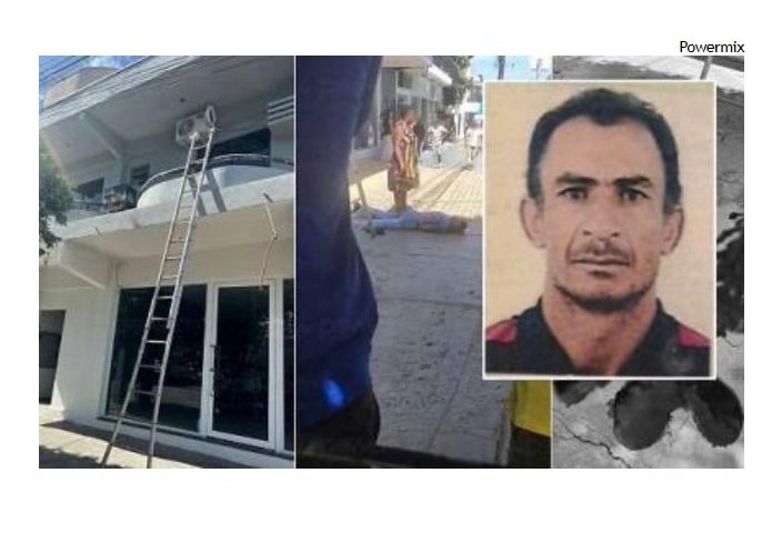Pintor leva choque, cai de escada e morre no hospital