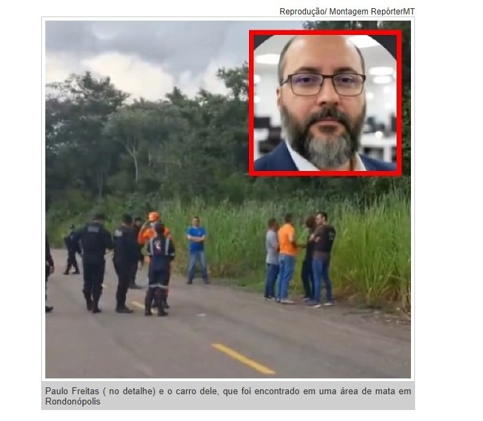Advogado que sumiu em Rondonópolis é encontrado morto em área de mata