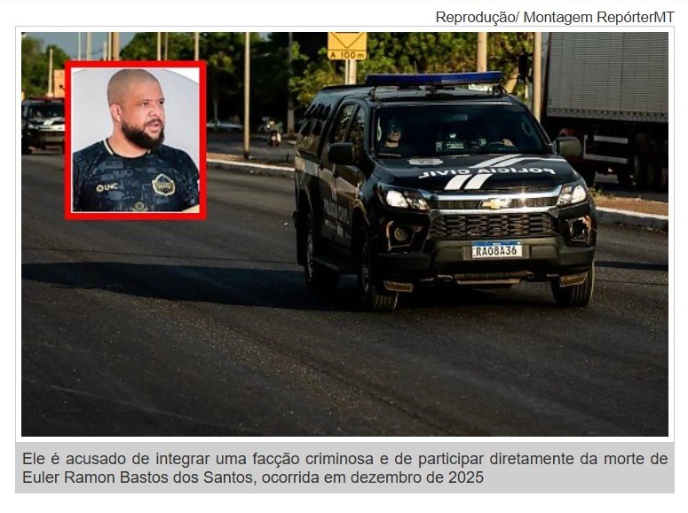 Servidor da Saúde é preso acusado de integrar bando que matou jovem em MT