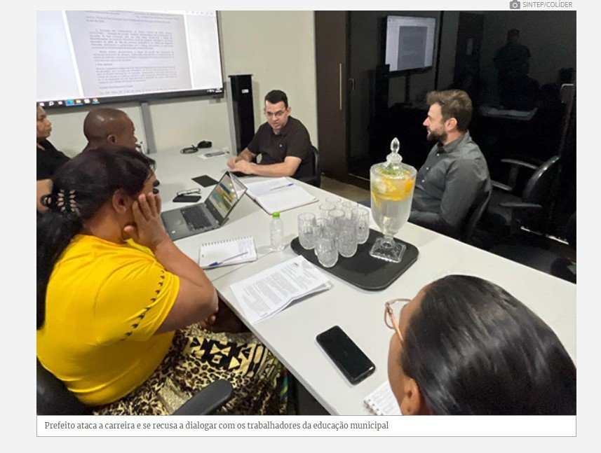 Sintep/Colíder denuncia golpe na carreira dos trabalhadores da educação municipal