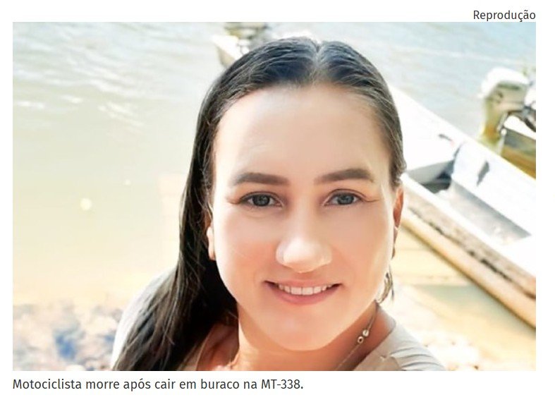 Motociclista morre após cair em buraco na MT-338