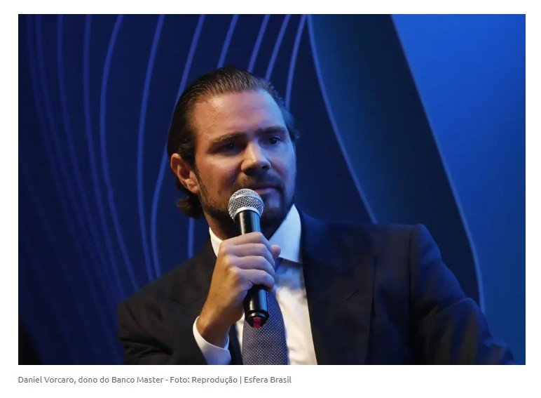 Daniel Vorcaro acumulou R$ 1,4 bilhão a partir de isenções de impostos