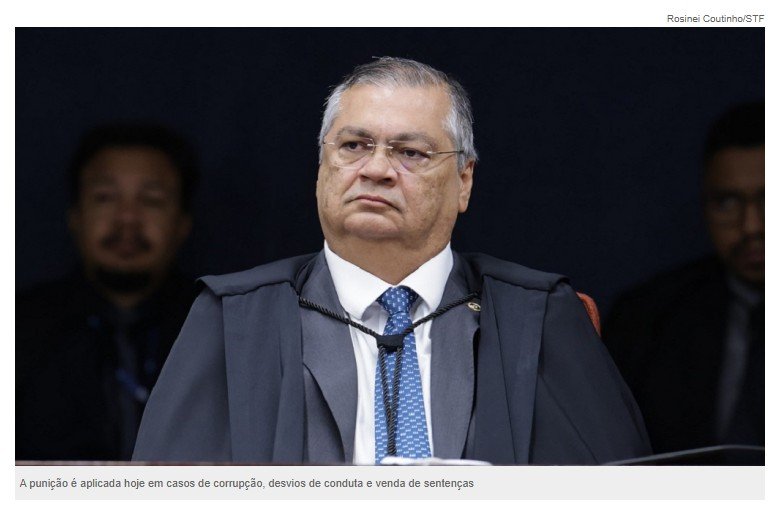 Dino acaba com aposentadoria compulsória como punição, e juízes perdem remuneração