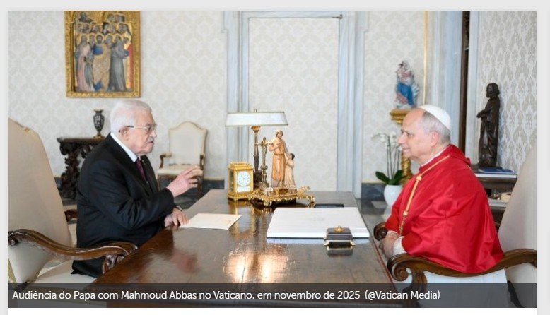 Conversa telefônica entre o Papa e Abbas, renovado compromisso com a paz
